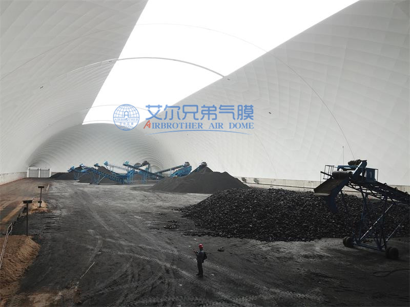 全封閉氣膜煤棚照亮煤炭儲存新篇章